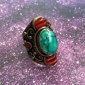 Handmade Turquoise Style Ring